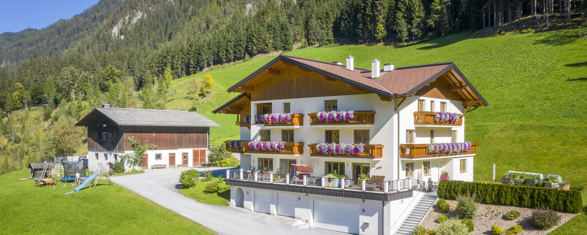 Sommerurlaub in den Appartements Rabengut in Flachau, Österreich